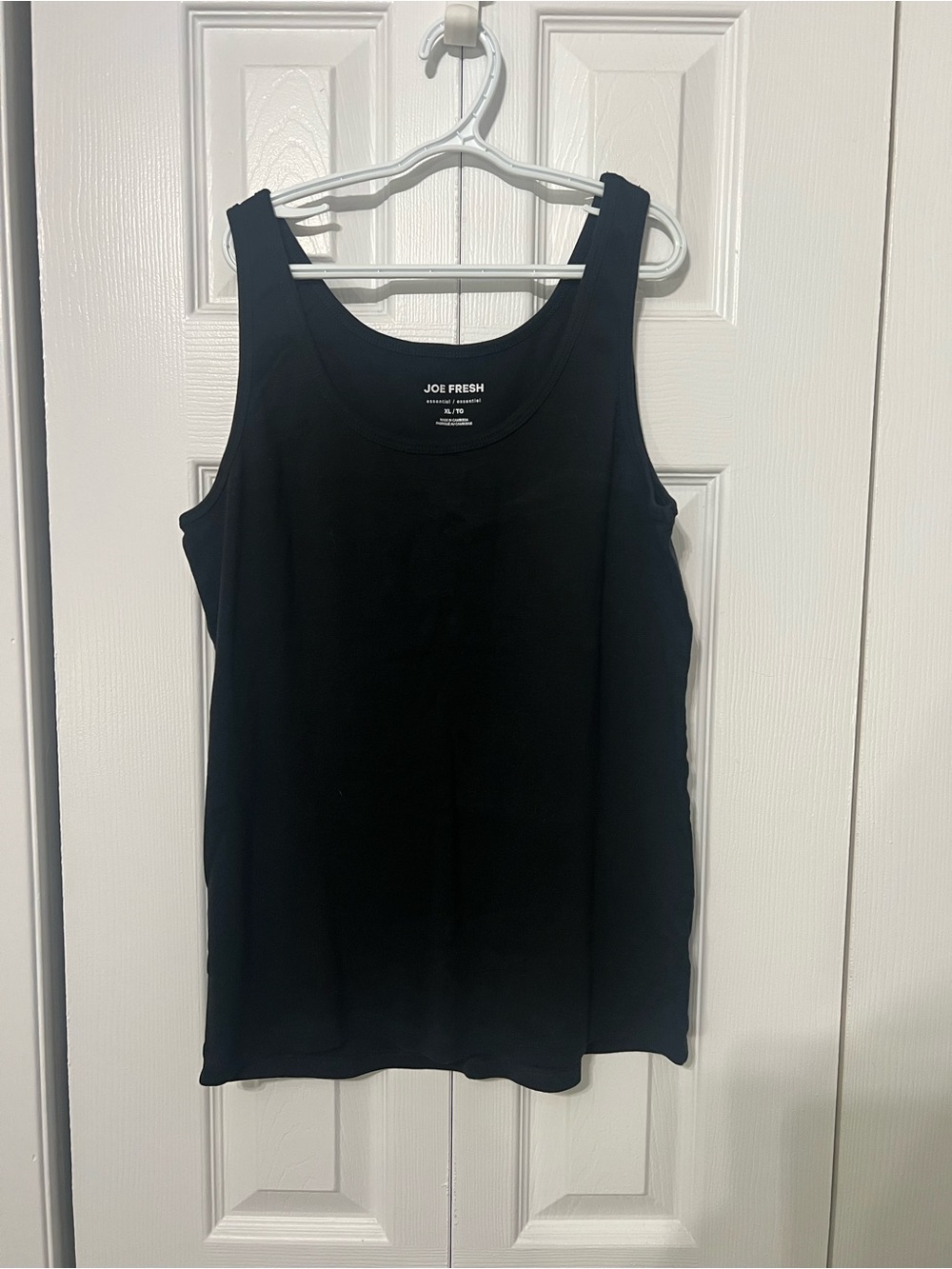 Joe Fresh Black Scoop Neck Tank Top